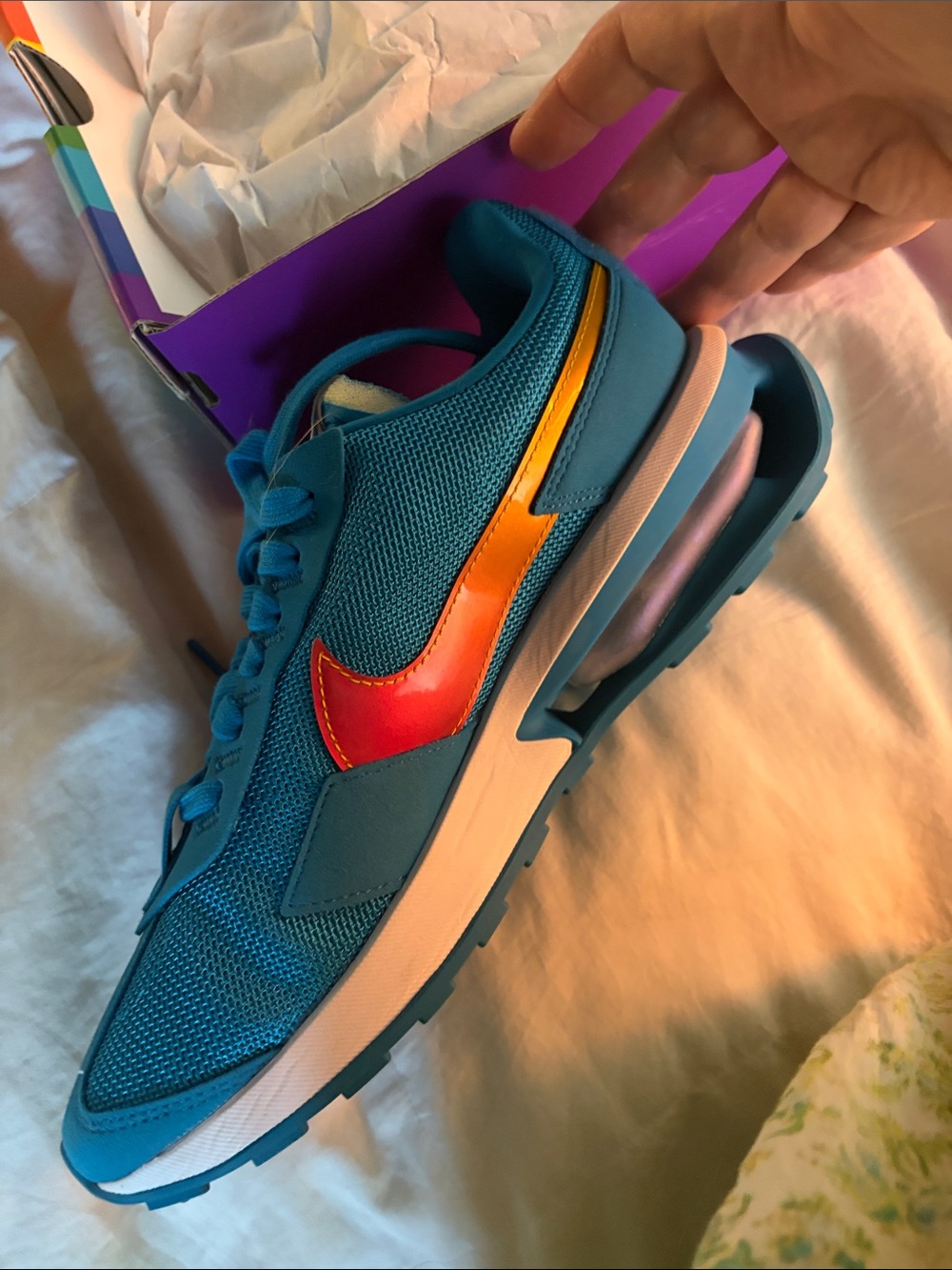 Nike Turquoise Blue Air Max Betrue Pride Athletic Shoes